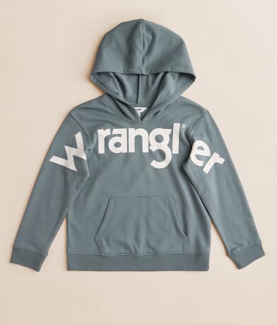 Wrangler® Girls - Logo Hooded Sweatshirt front view