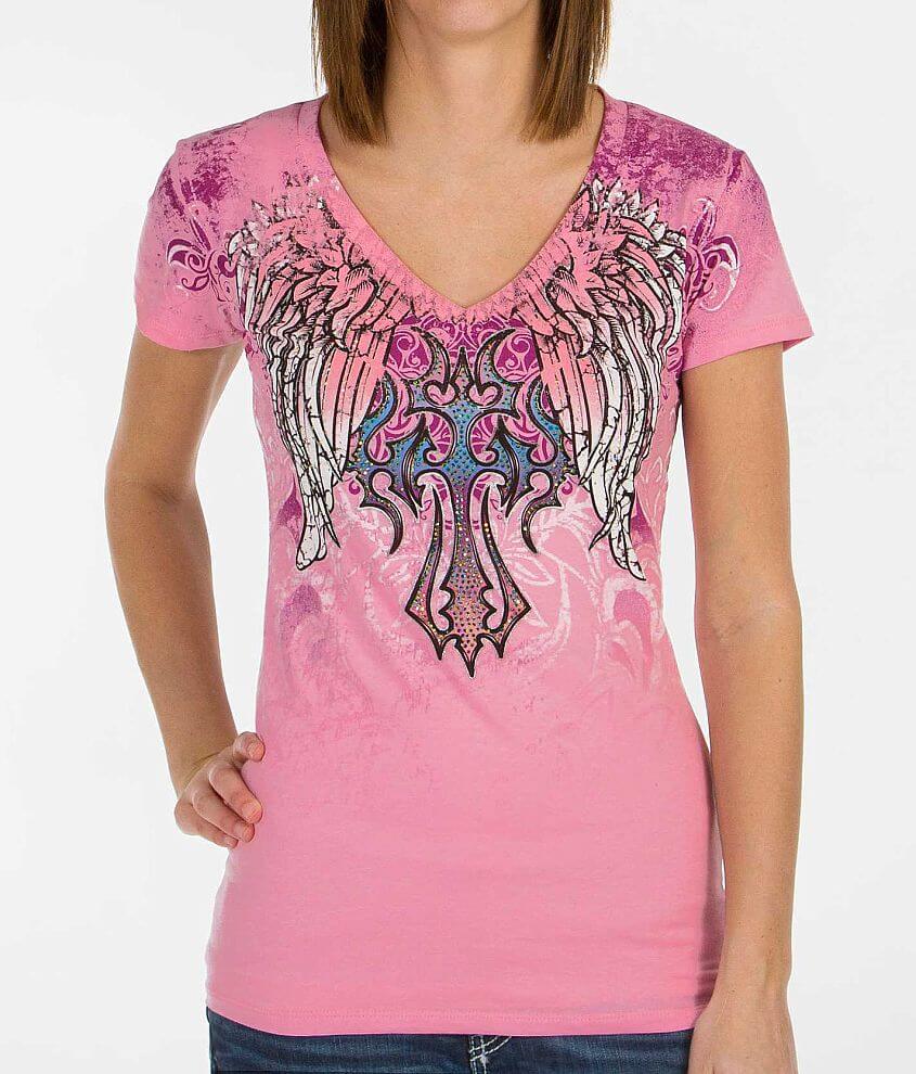 Angels &#38; Diamonds V-Neck T-Shirt front view