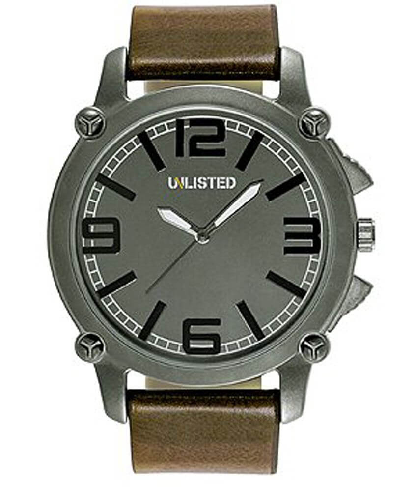 Unlisted by Kenneth Cole Brown Watch front view