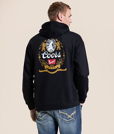 tee luv Coors® Heritage Oval Hooded Sweatshirt front view