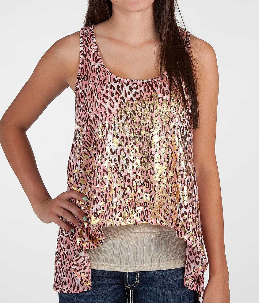 Daytrip Cheetah Print Tank Top front view