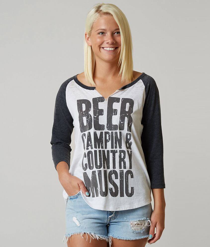 I.O.C. Beer, Campin &#38; Country Music T-Shirt front view