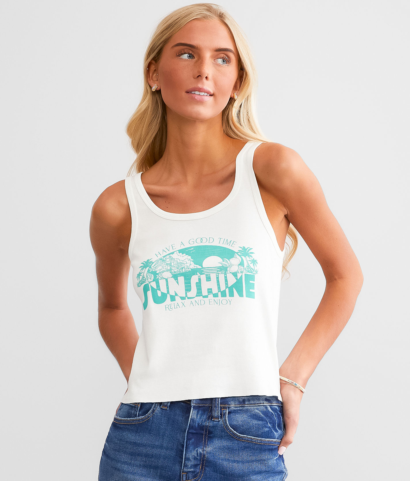 Z Supply Sunshine Sun Trip Tank Top - Women's Tank Tops in Sea 