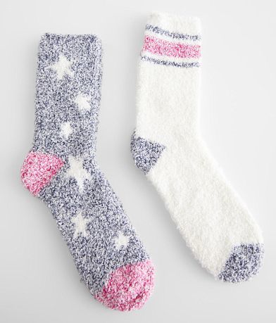 Z Lounge 2 Pack Plush Socks front view