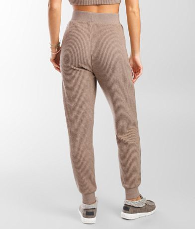 Z Lounge Camper Waffle Knit Jogger BACK