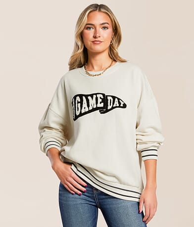 Z Supply Let's Go Oversized Pullover front view