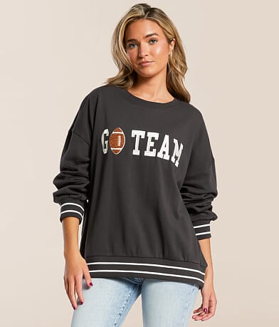 Z Supply Go Team Oversized Pullover front view