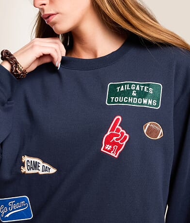 Sports Patch Boyfriend Pullover thumbnail 3