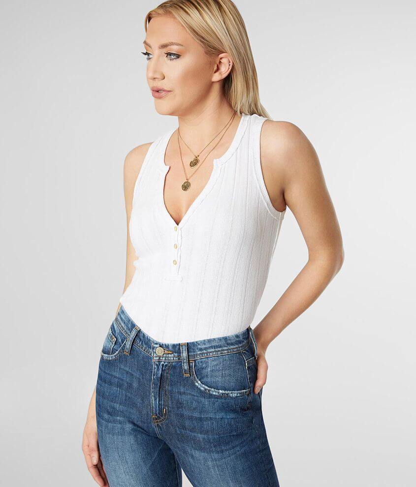 Image of White Crow Jane Henley Tank Top