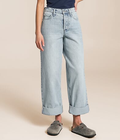 Z Supply Lou Wide Leg Cuffed Jean front view