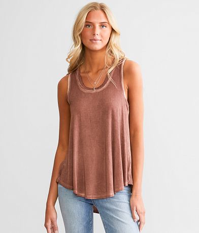 Daytrip Pleated Tank Top - Women's Tank Tops in Spiced Apple