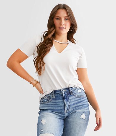 White Crow Tatum Cut Out Top front view