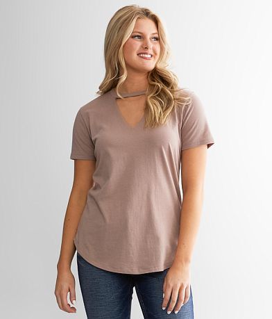White Crow Tatum Cut Out T-Shirt front view