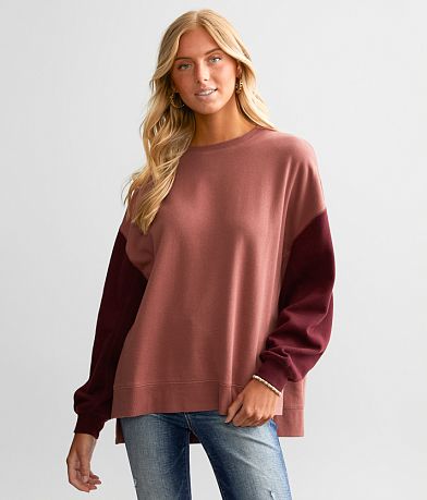 White Crow Nadene Color Block Pullover front view