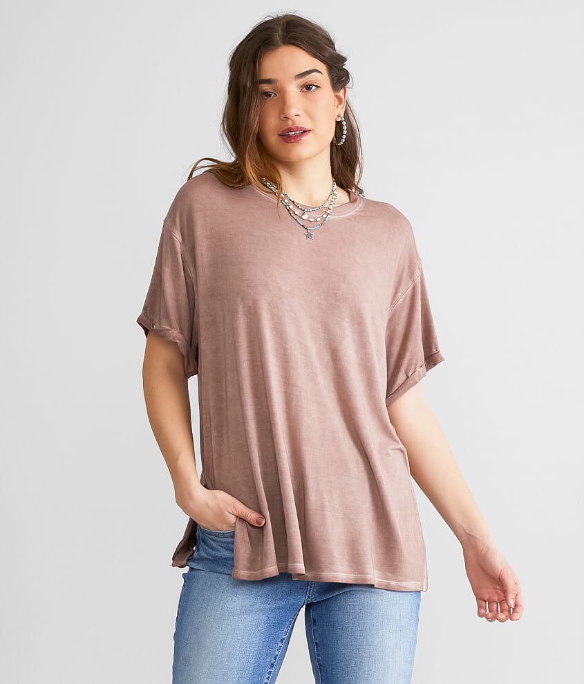 White Crow Tess Sleek Oversized Top front view