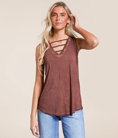 White Crow Ryan Strappy Tank Top front view