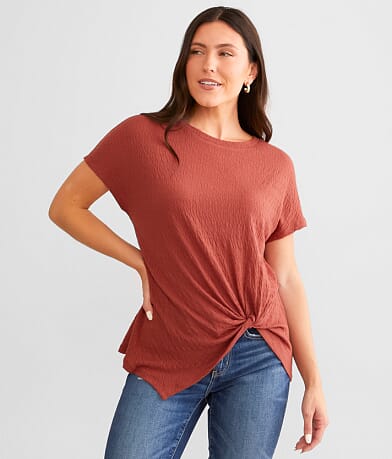 White Crow Ashley Front Knit Top front view