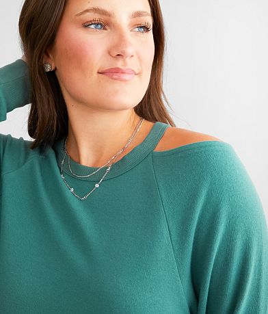 White Crow Larisa Cold Shoulder Pullover misc detail 1 view