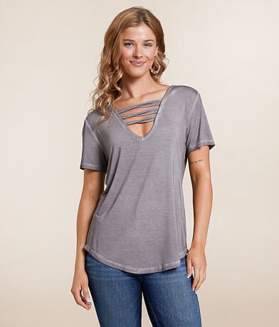 White Crow Stacy Twist Top front view