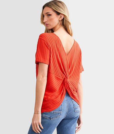 White Crow Joan Soft Rib Top back view