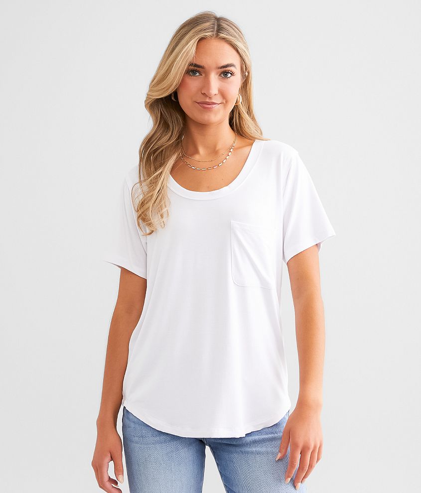 White Crow Anna Soft Pocket T-Shirt front view