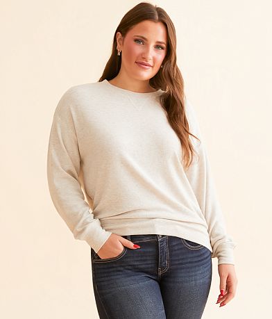 White Crow Elle Ribbed Top front view