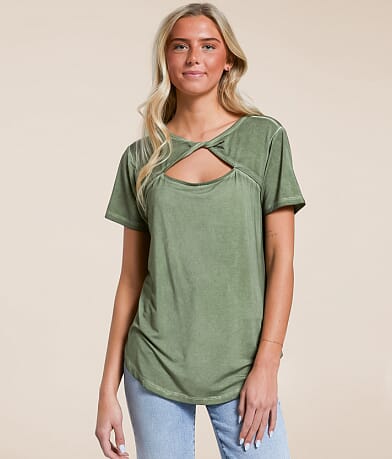 White Crow Ruby Twisted Front Top front view