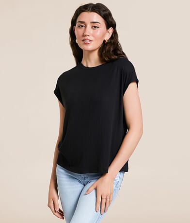 White Crow Kennedy Ribbed Top front view