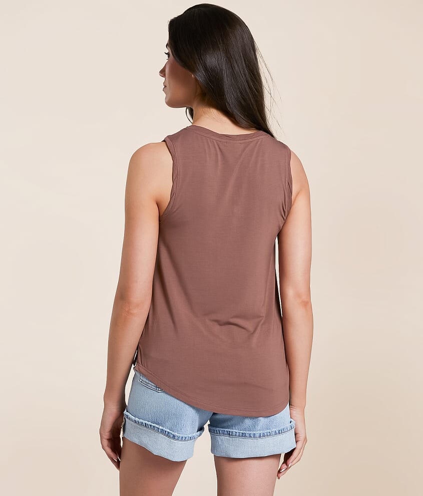 Harrison Twist Henley Tank Top - thumbnail 2
