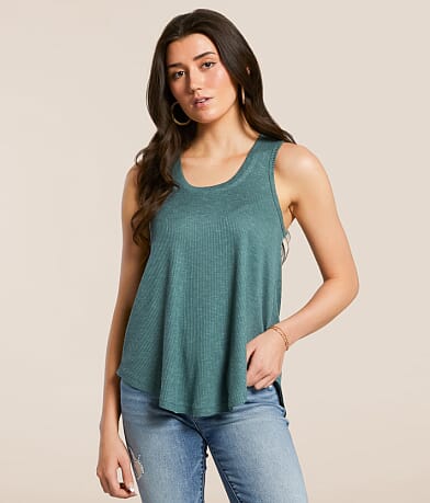 White Crow Kelley Heathered Tank Top front view