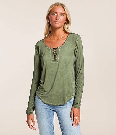 White Crow Ayla Washed Top front view