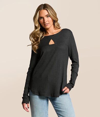 White Crow Raquel Cut-Out Top front view