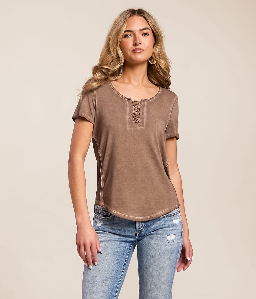 Ayla Lace-Up Top