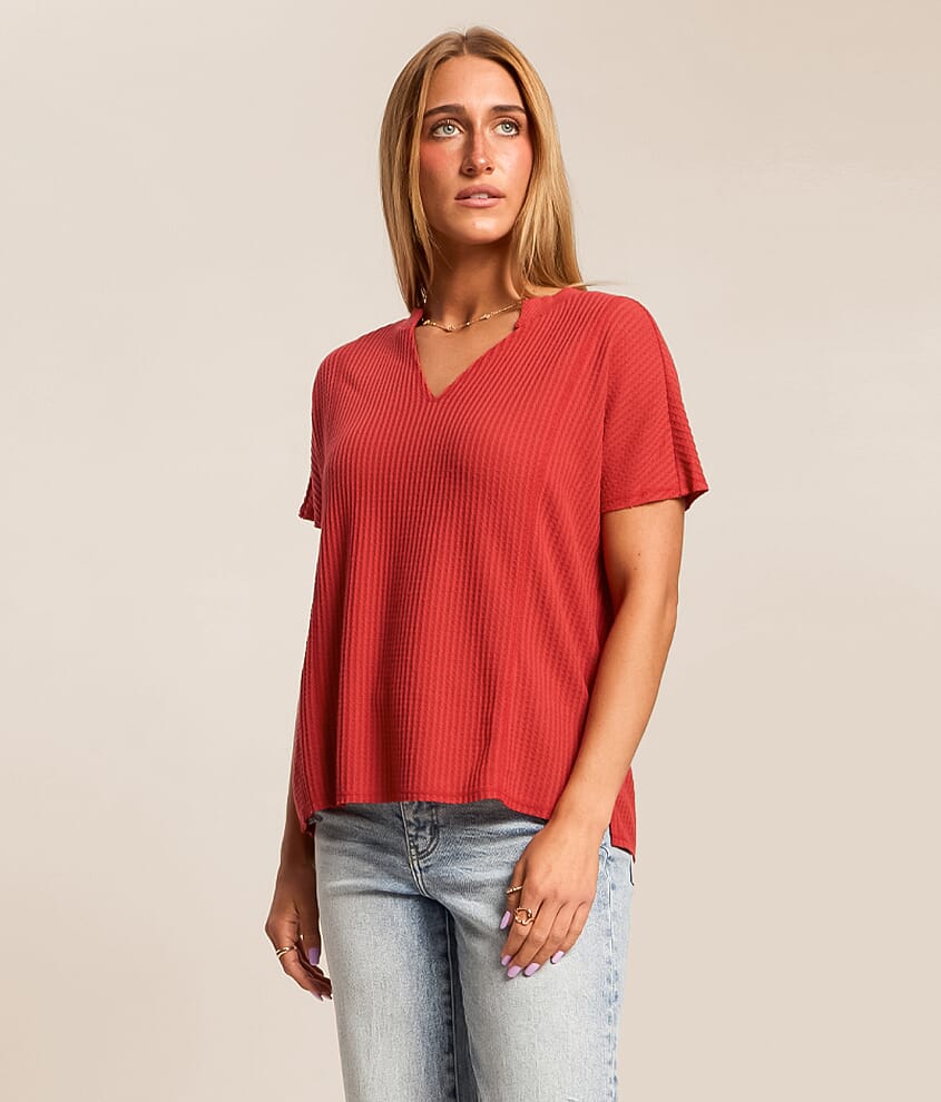 Elliott Waffle Knit Top