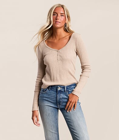 Shay Ribbed Henley thumbnail 2