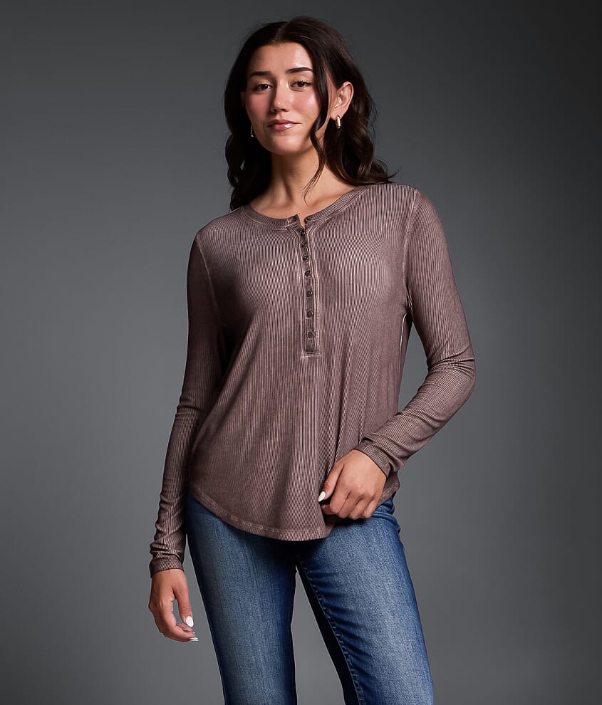 Ribbed Henley