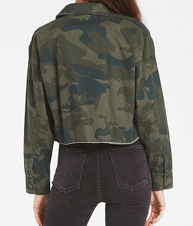 Rag Poets Savona Camo Cropped Jacket back view