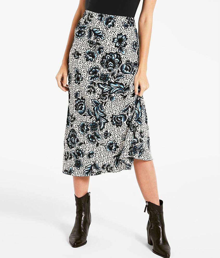 Rag Poets Lindsey Floral Maxi Skirt front view