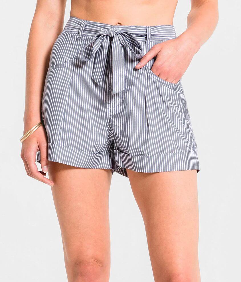 Rag Poets Anzio Woven Striped Short front view