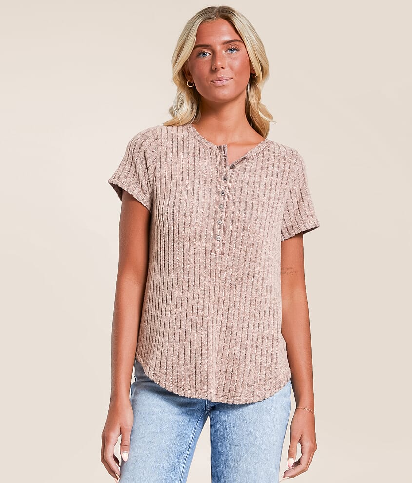Serena Rib Henley - thumbnail 2