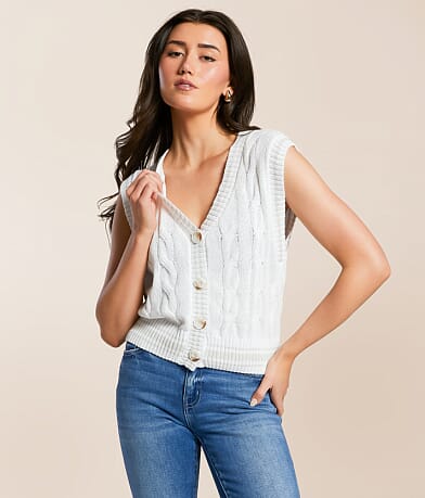 Z Supply Fairway Sweater Vest front view