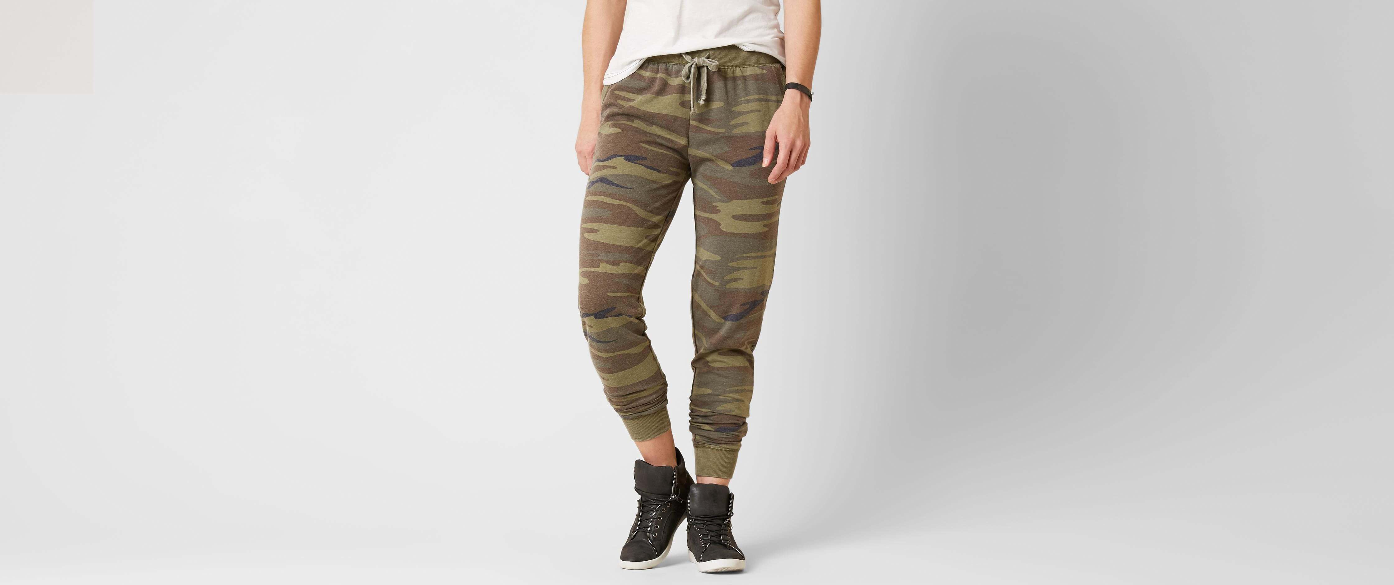 camo green joggers