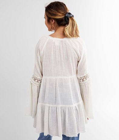 White Crow Maya Boho Tunic Top BACK