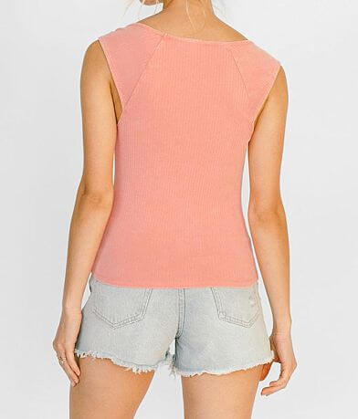 White Crow Carmen Fitted Tank Top back view