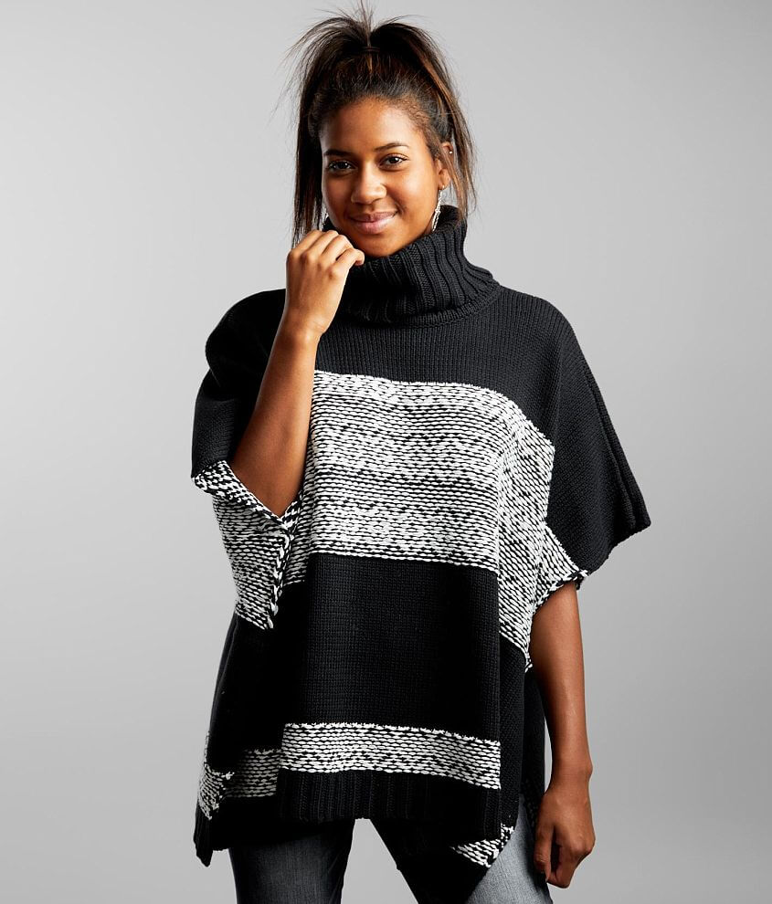 Poncho shop sweater black