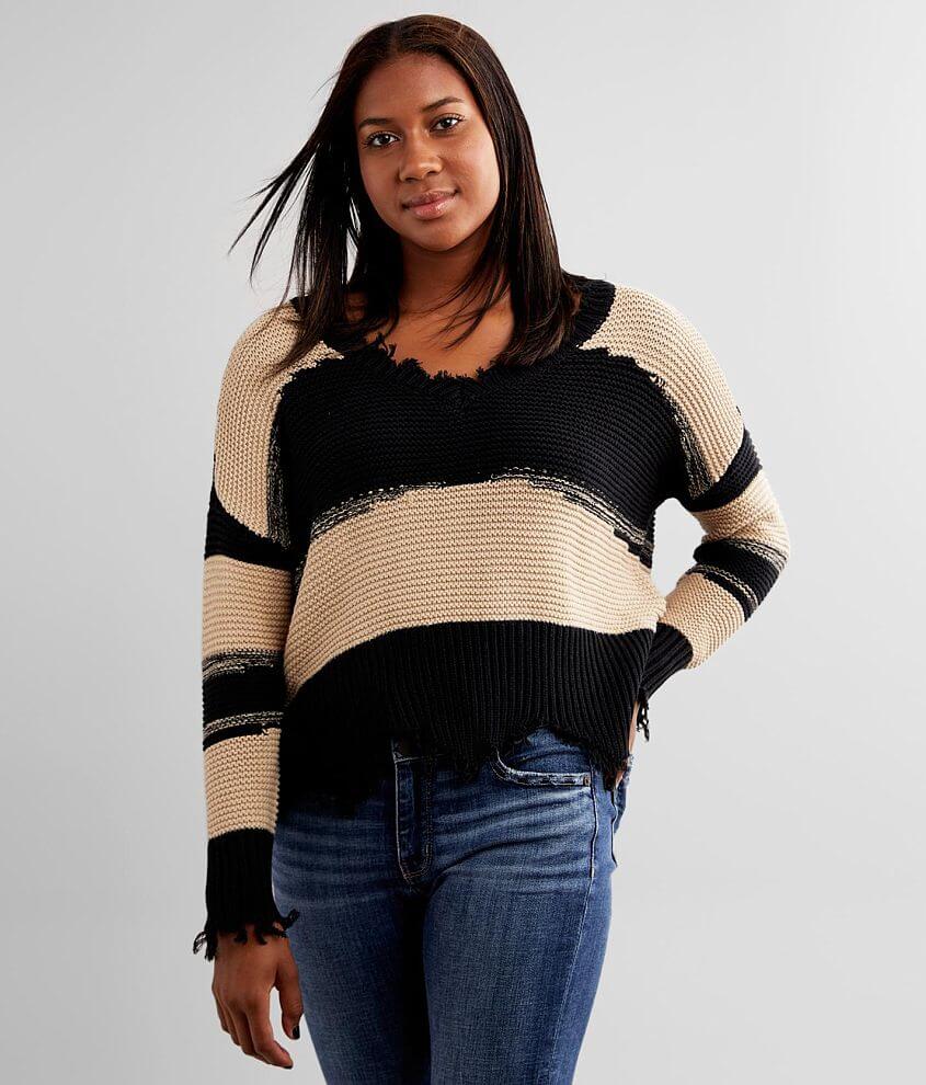 White Crow Hope Striped Sweater front view