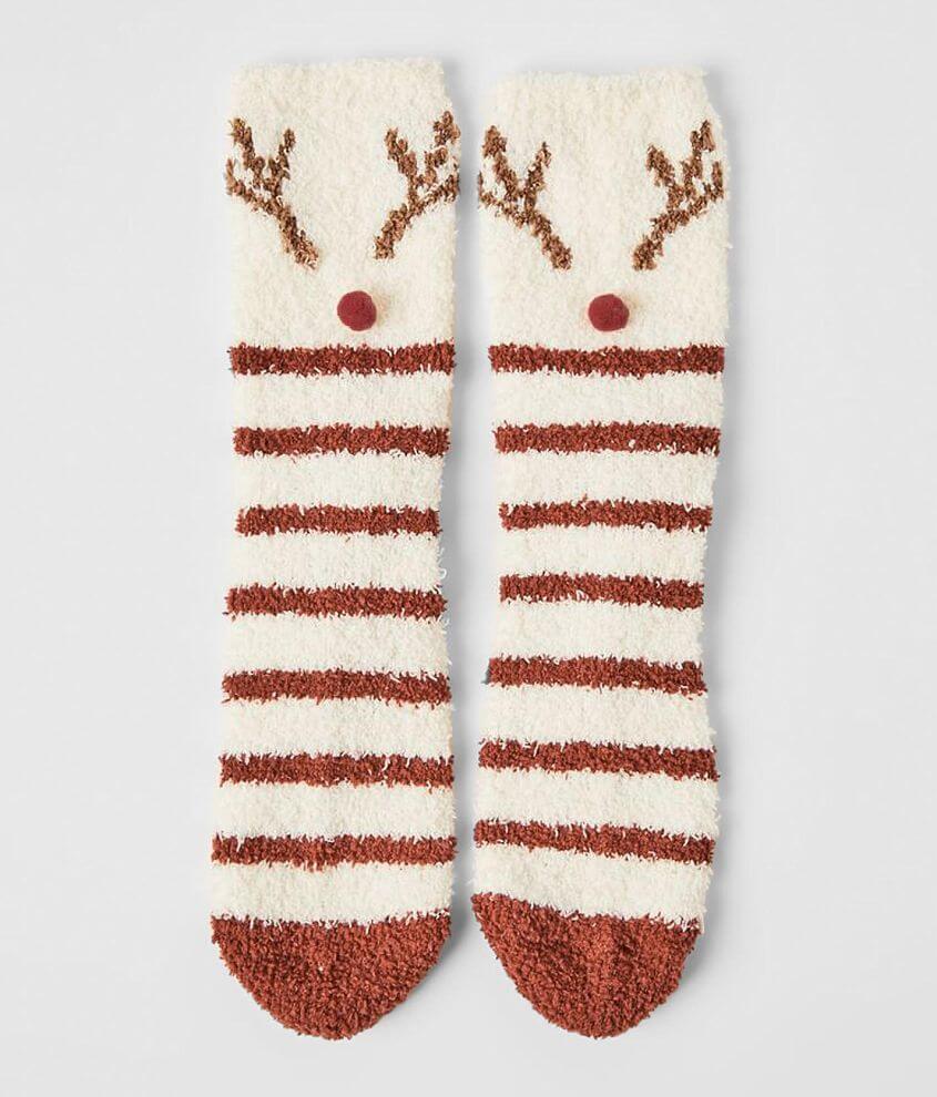 Z Supply Plush Reindeer Socks front view