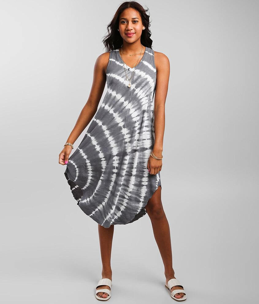 knee length dresses for ladies Reverie Slub Midi Dress – Heist Boutique