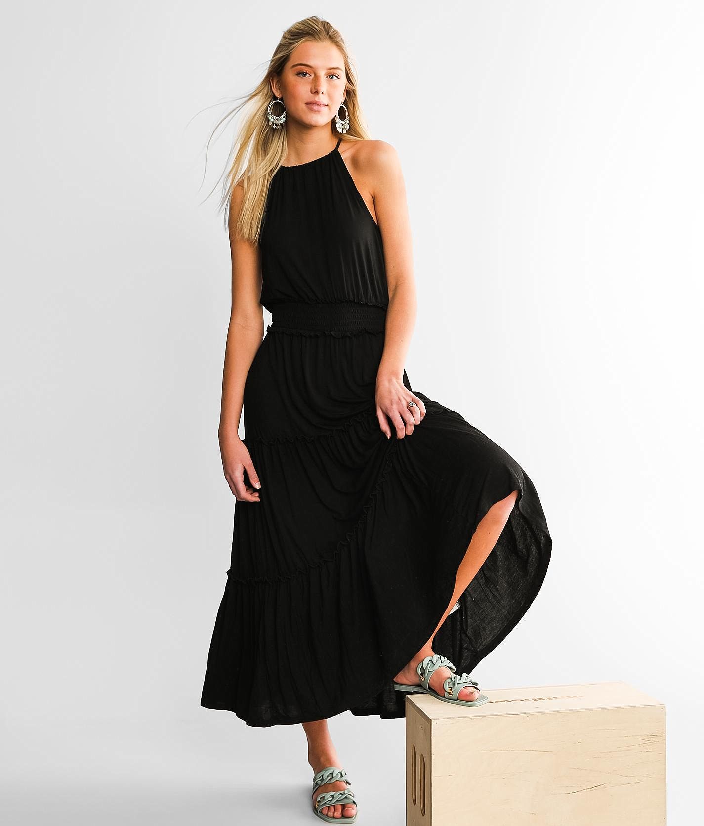 Z Supply Beverly Sleek Maxi Dress - Women's Dresses in Black