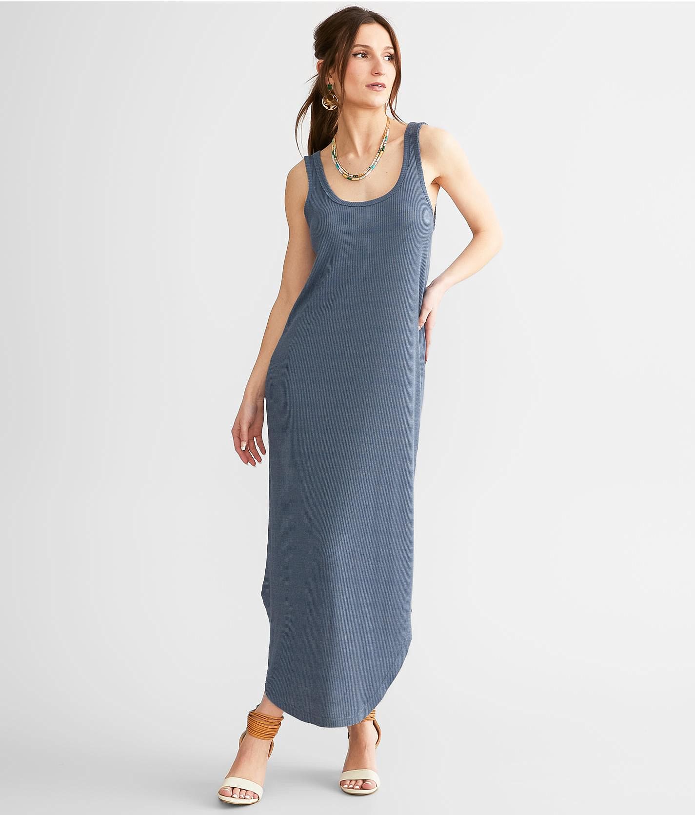 Z Supply Ribbed Midi Dress - Women's Dresses in Indigo | Buckle
